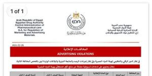 هيئة الدواء المصرية تحذر من إعلان مضلل لمنتج Retatrutide غير مسجل