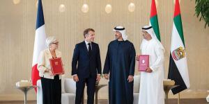 رئيس الدولة والرئيس الفرنسي يشهدان إعلان إطار عمل الشراكة الدفاعية الاستراتيجية بين البلدين