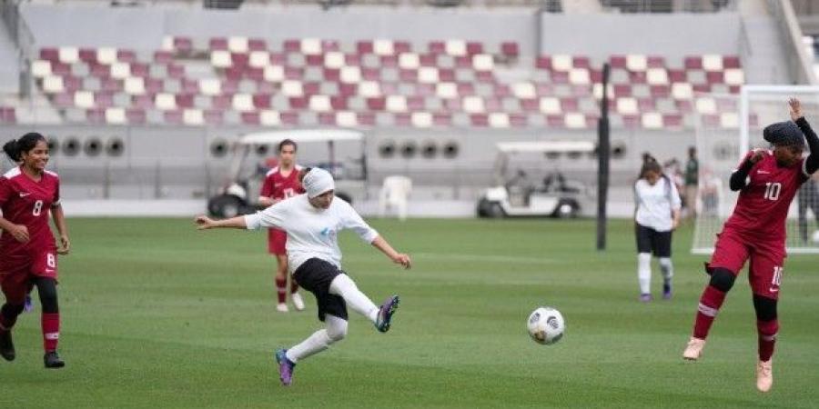 مباراة ودية في كرة القدم للسيدات بمشاركة لاعبات المنتخب الأفغاني