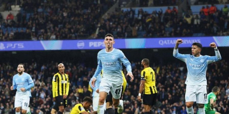 هاتريك فيل فودين يزين خماسية مانشستر سيتي في أيك أثينا بأبطال أوروبا