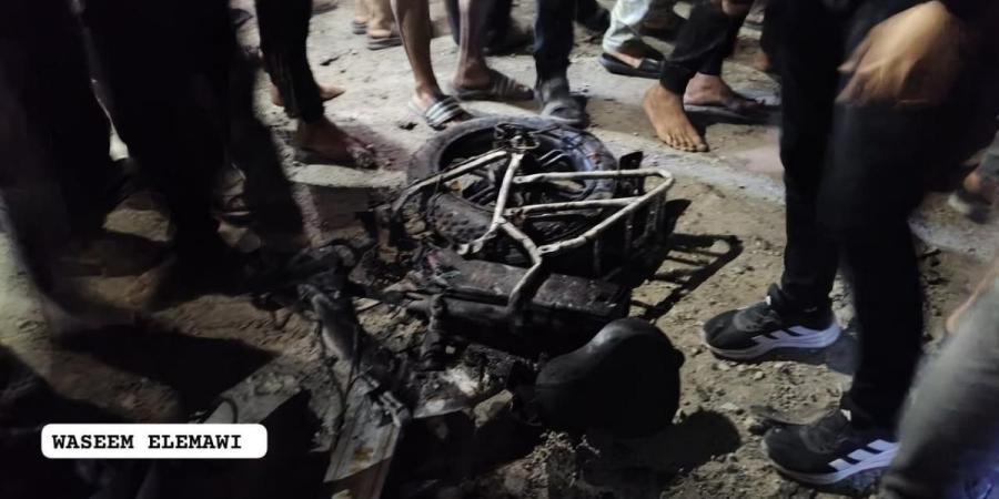 شهيدان في غارة إسرائيلية على دراجة كهربائية قرب مفترق الصناعة بغزة